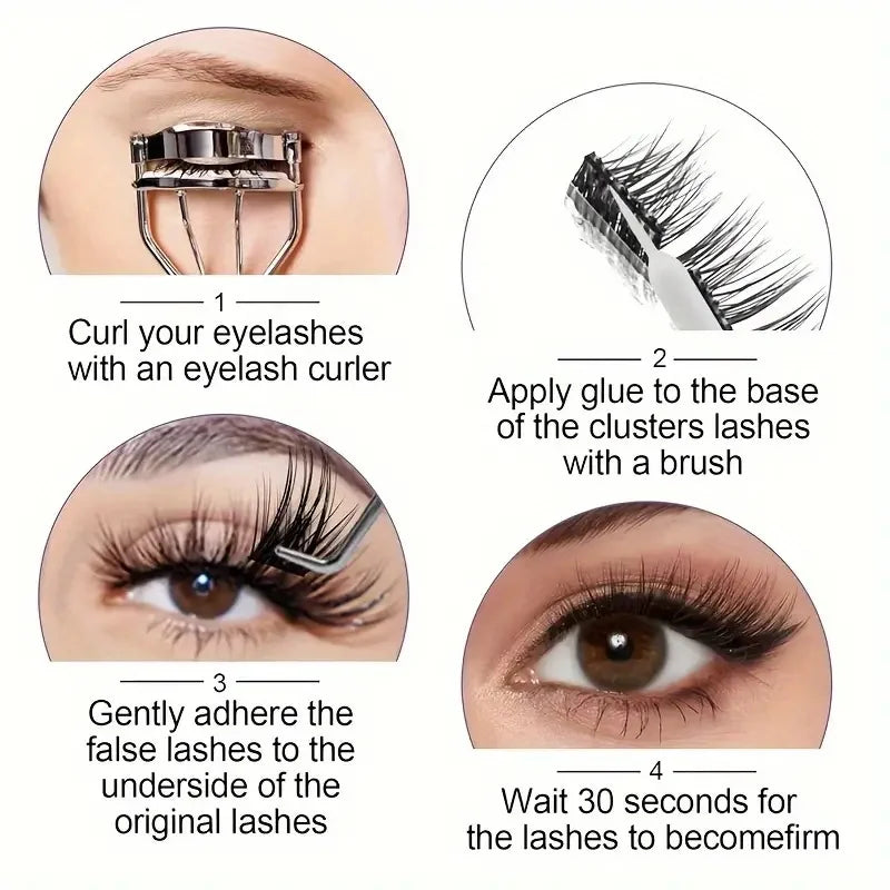 7g Eyelash Glue Waterproof Gel Strong Hold for Professional Salon & Home Use Suitable for False Lashes/Individual/Cluster Lashes