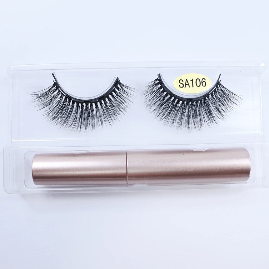1/5 Pairs Magnetic Eyelashes Makeup False Lashes Bulk Items Wholesale Natural Magnetic Lashes Eyeliner Set
