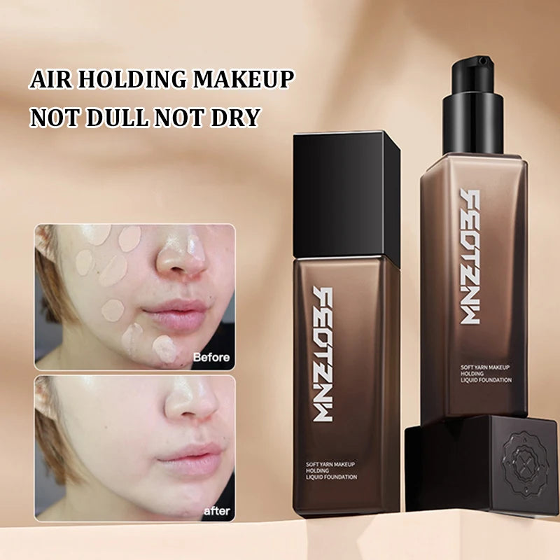 Feotznw Liquid Foundation Doesn'T Smudge Makeup for 12 Hours. Waterproof and Scratch-Concealing Care Liquid Foundation That Covers and Provides Long-Lasting Hydration for a Natural Complexion.