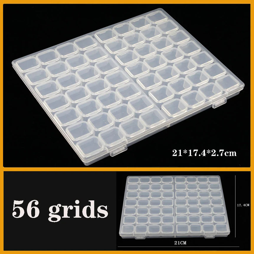 Transparent Plastic box Screw Compartment Box Jewelry Earring Display Case Container Clear Terminal Organizer Tool Storage boxes