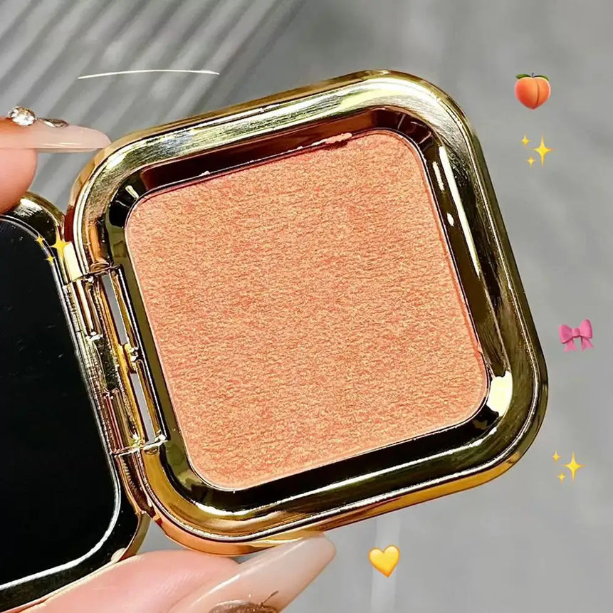 Peach Kiss 3D blush cream rouge Matte pearlescent Blusher Natural and lasting Color rendering Facial contour eyeshadow