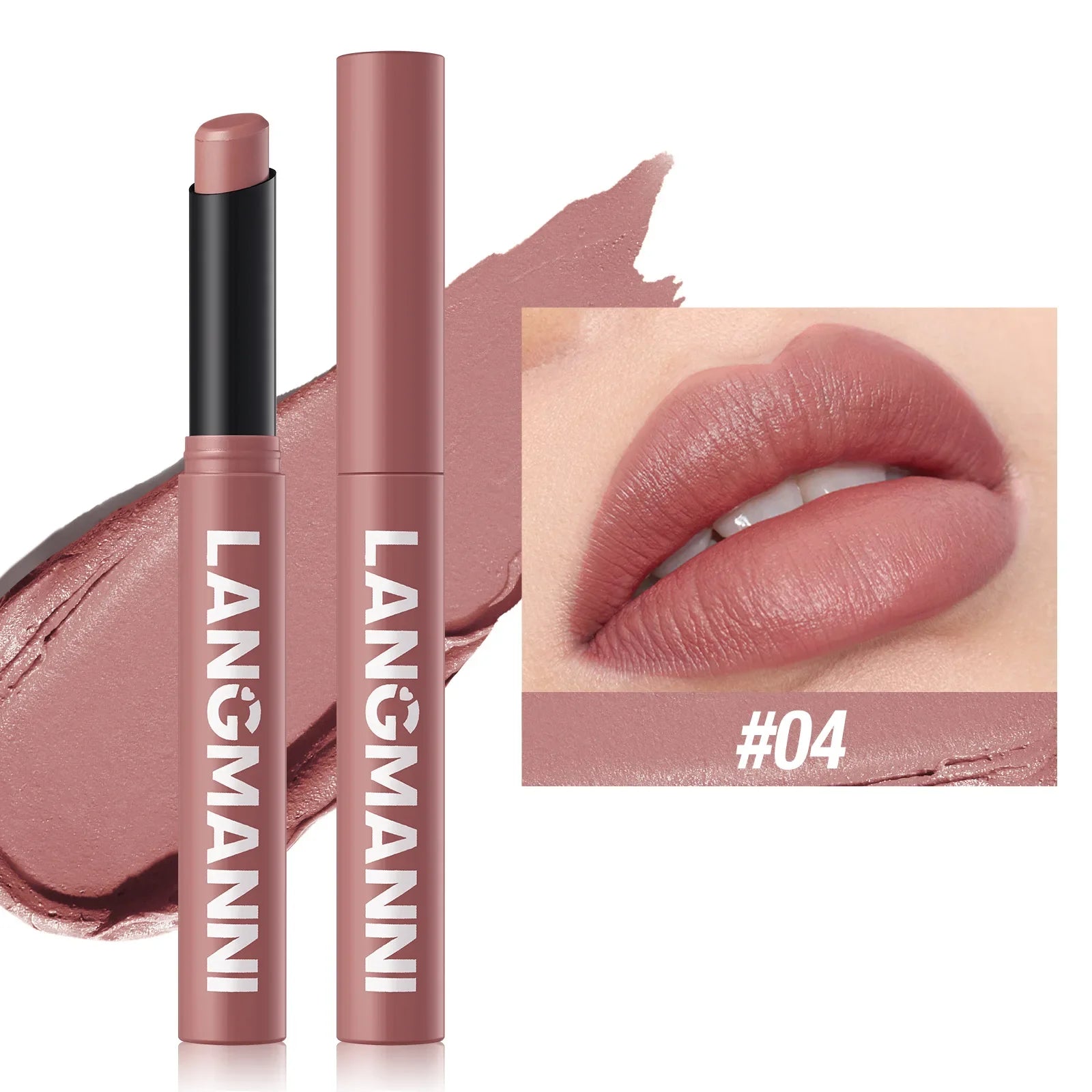 12 Color Matte Lipstick Non-Stick Cup Long-Lasting Velvet Finish Lipstick Pen  Smooth Matte Lip Color Waterproof Non-Fading