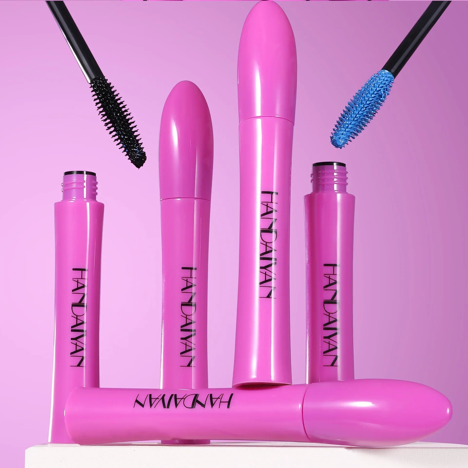 10 Colors Waterproof Volumizing Mascara Smudge-Proof Curling Long-Lasting Sapphire Blue Pink Mascara for Eye Makeup Cosmetics