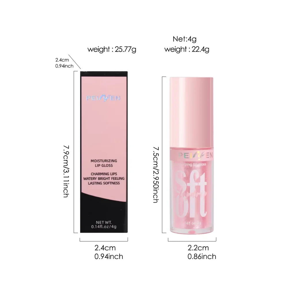 6PCS Moisturizing Lip Gloss Transparent Lip Oil Hydrating Lip Glaze Lip Plumper Hydrating Make Up Liquid Lipstick Lips Cosmetics