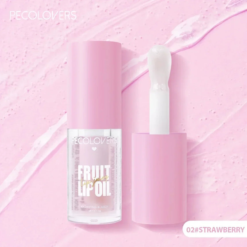 BIG Fruit Lip Oil Lip Enhancer Plumper Big Brush Moisturising Clear Lip Gloss Sexy Lip Makeup Care Cosmetics for Women Girl Lady