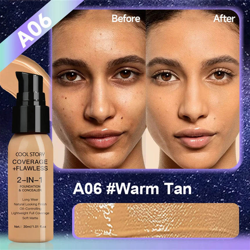 10 Color Lasting Face Foundation Cream Oil-Control Matte BB Cream Liquid Full Coverage Waterproof Hydrating Brighten Concealer