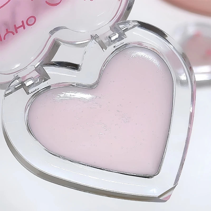 Love Heart Water Light Shimmer Cream Multiuse Natural Rose Pink Blush Clear Transparent Face Brighten Contour Body Highlighter
