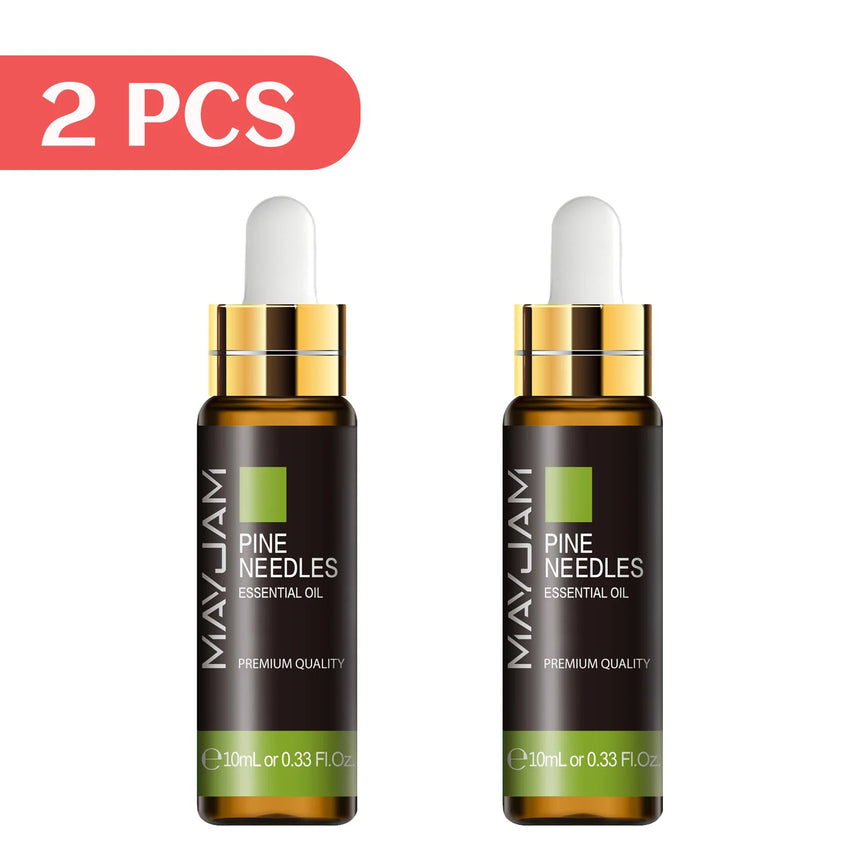 MAYJAM 2pcs Pure Essential Oils with Dropper Sweet Orange Lavender Jasmine Eucalyptus Vanilla Sandalwood Cajeput Vetiver Sage