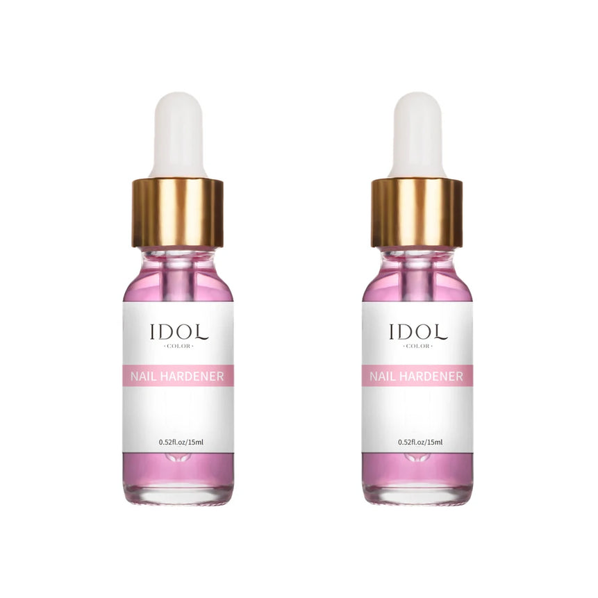 IDOL COLOR Nail Hardener, Repairs and Nourishes Damaged Nails, Enhances Nail Shine, Hardness and Toughness, 0.51 FL Oz