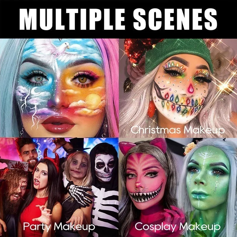 Multi-color Body Paint Pen, Face Painting, Easy Makeup Removal, Waterproof and Sweat-proof, Facial Cosmetics