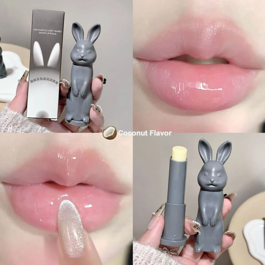 Lip Balm Cute Rabbit Moisturizing Lipstick  Color Changing Moisturizing and Anti Cracking Lipstick Four-Color Rabbit Cosmetics