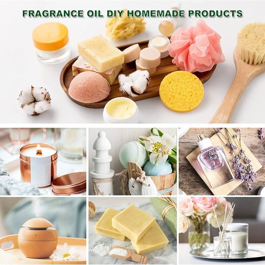 EUQEE 6pcs/set Fragrance Oil Gift Kit For Diffuser Coffee Bakery Harvest Spice Pumpkin Pie Forest Pine Sweet Fruit Aroma Oils