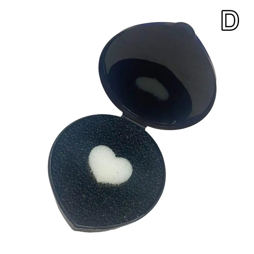 Heart Shaped Makeup Brush Cleaning Box Water Free Makeup Brush Brush Cleaning Tool Cleaning Mat Box Dry Wash Box