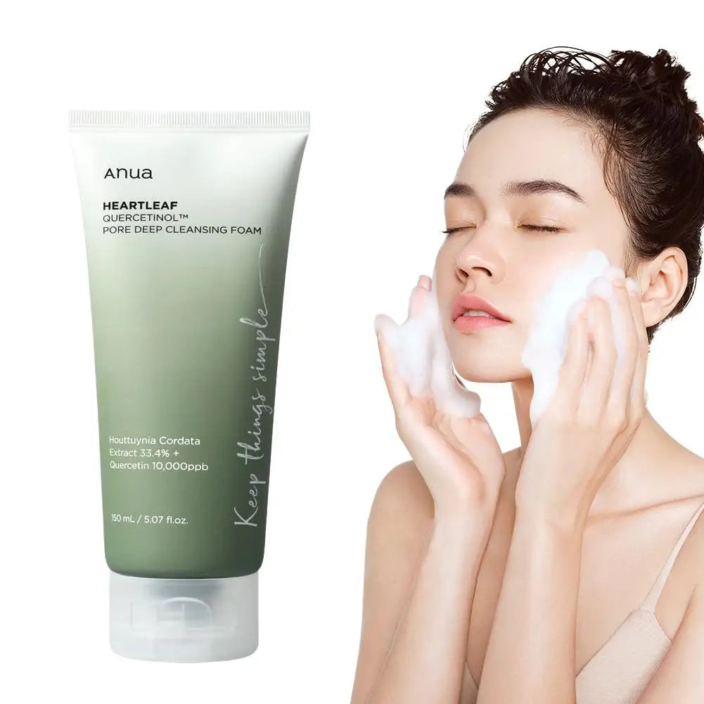 Anua Cleanser Heartleaf Oil Facial Cleanser Korean Original Form Moisturizing Soothing Skin Care Heartleaf Oil Control Cleanser