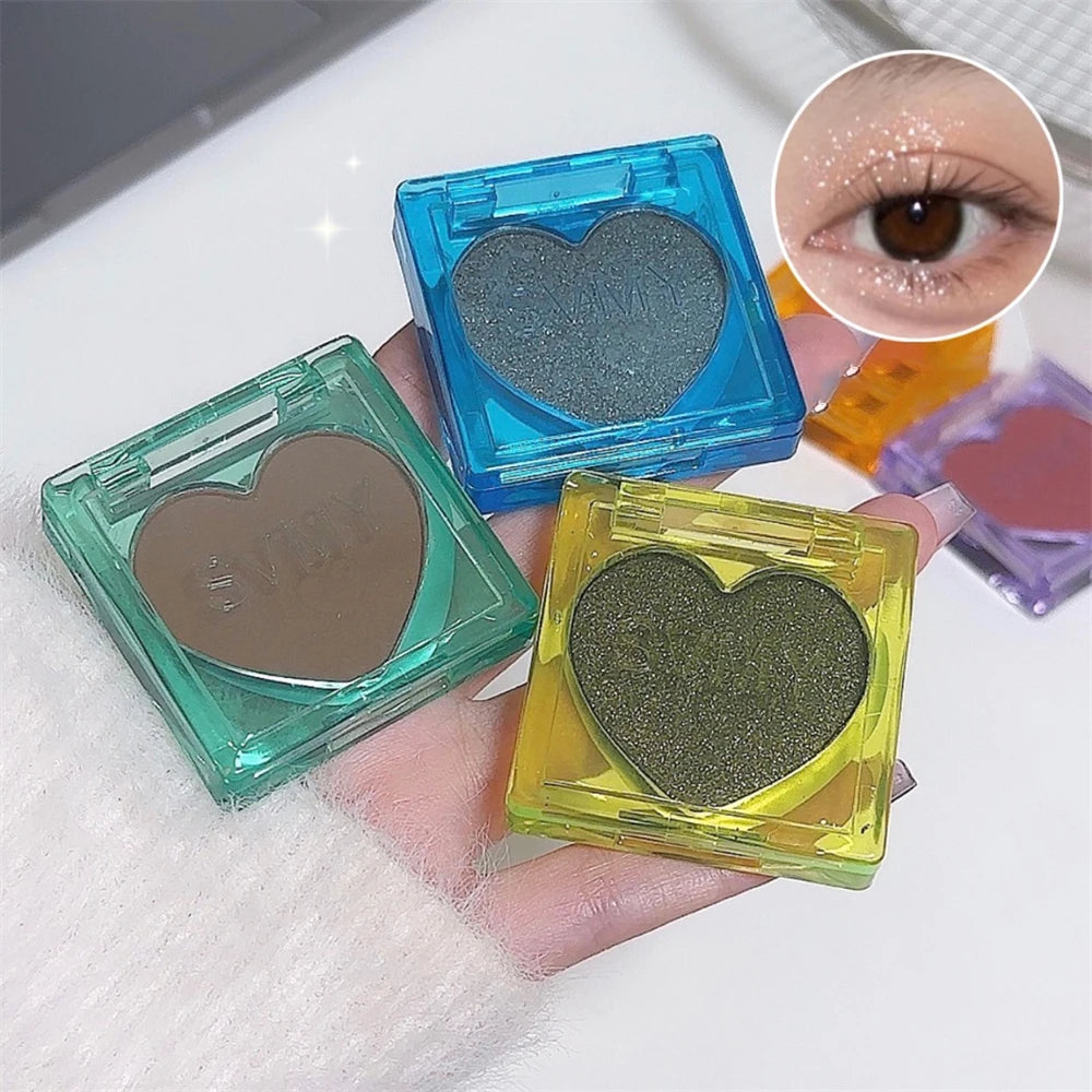 Single Color Glitter Eyeshadow Palette Pigmented Black White Shimmer Matte Brown Contour Powder Highlighter Glow Colorful Plate