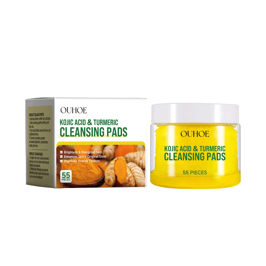 Turmeric Kojic Acid Cleansing Pad Gently Exfoliates Deeply Cleanses Skin Whitens And Lightens Spots Maintains Water Oil Balance