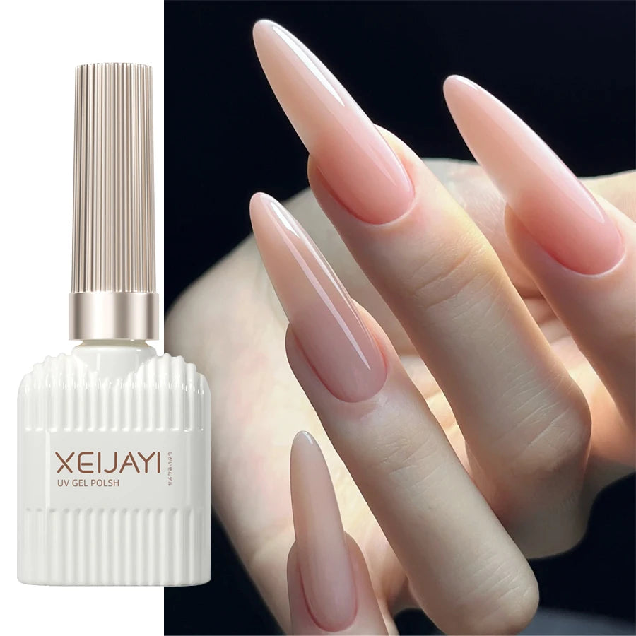 God Girl Nail Polish Gel Nude Pink Glitter Gel Varnish Soak Off UV/LED Gel Polish For Manicure Home Salon DIY