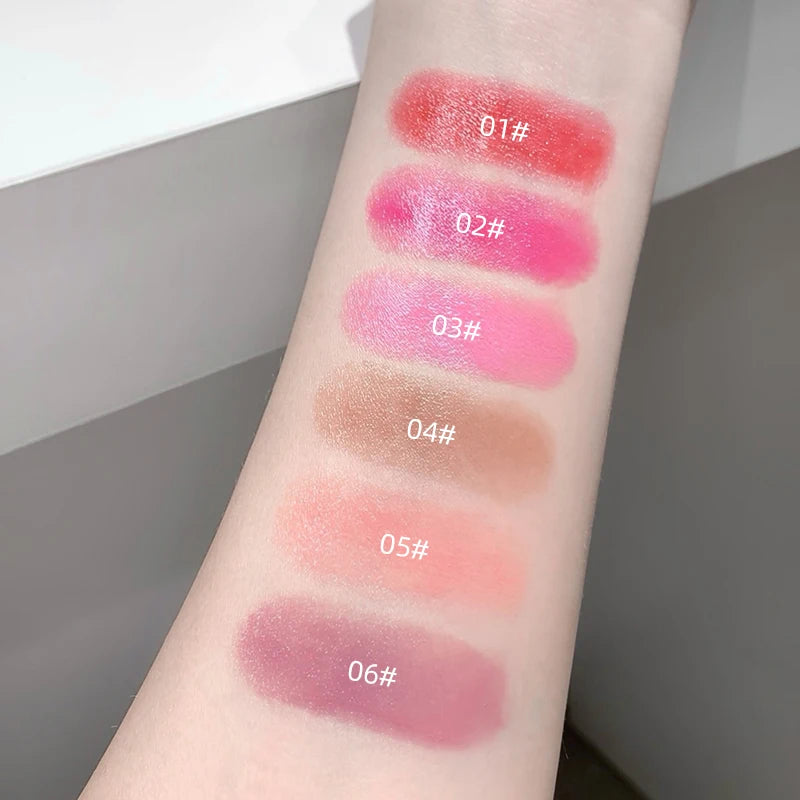 Gege Bear Juice Blush Ball Water Light Blusher Brightening Face Easy Color Multi-Use Blush Makeup Suitable for Lips and Cheeks