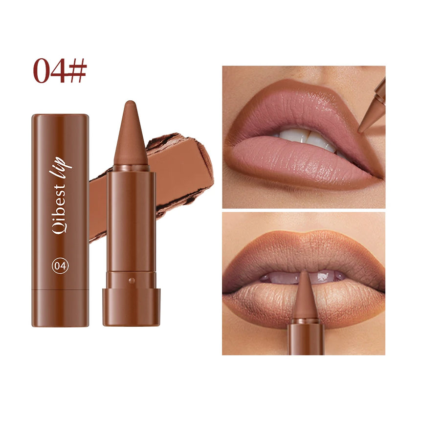 Tapered Gradient Lip Liner Matte Nude Brown Velvet Lipstick Waterproof Non Sticky Contouring Tint Lipliner Crayon Lip Makeup