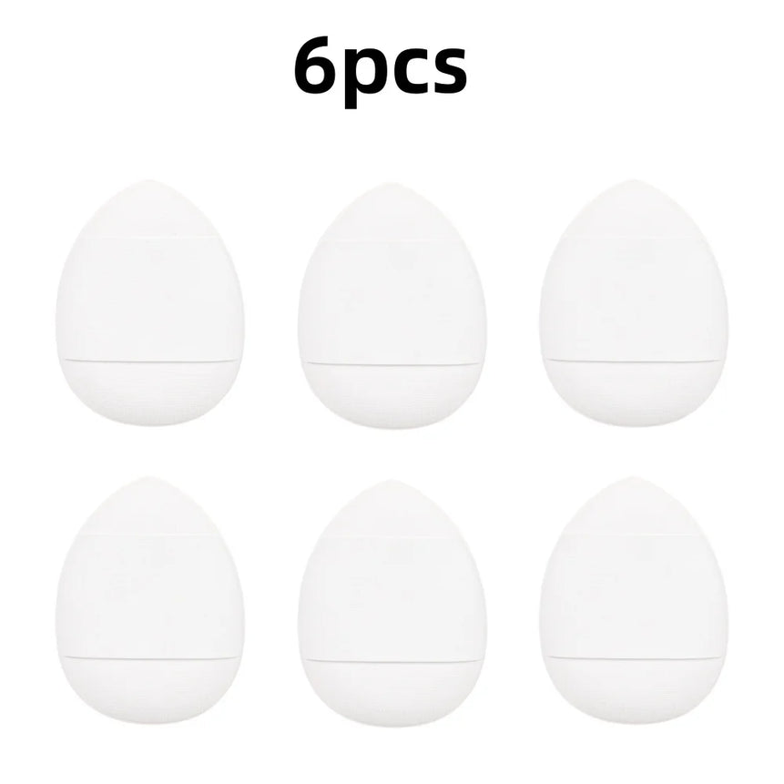 6Pcs Mini Finger Puff Foundation Small Air Cushion Powder Sponge Face Concealer BB Cream Cosmetic Applicator Makeup Tools