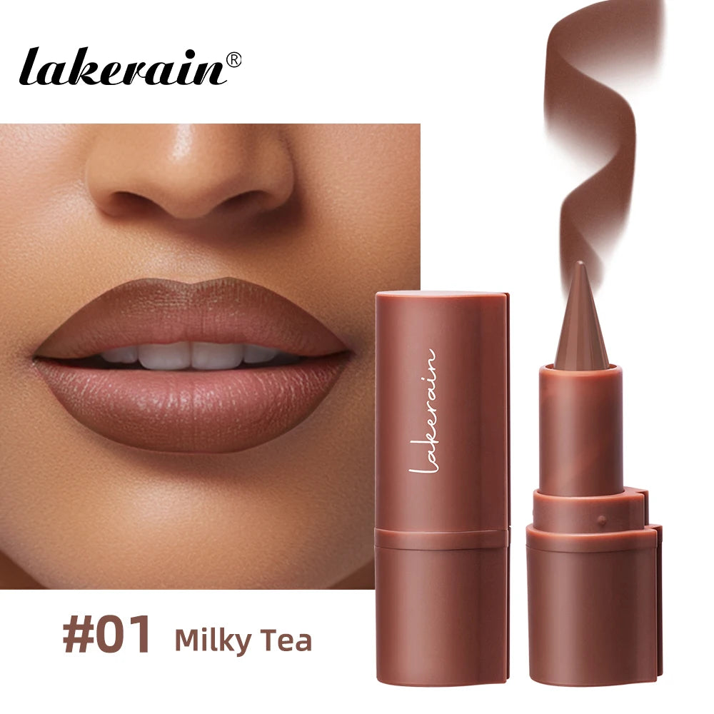 2-in-1 Lipstick Lip Liner Pointed Tip Long-Lasting Moisturizing Color-Payoff Lip Makeup for Everyday Use
