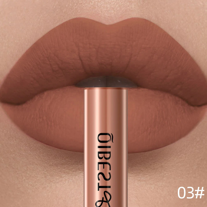 Matte Liquid Lipstick Waterproof Velvet Nude Sexy Red Lip Gloss Long Lasting Nonstick Lip Stain Makeup 24 Colors Hot Lipgloss