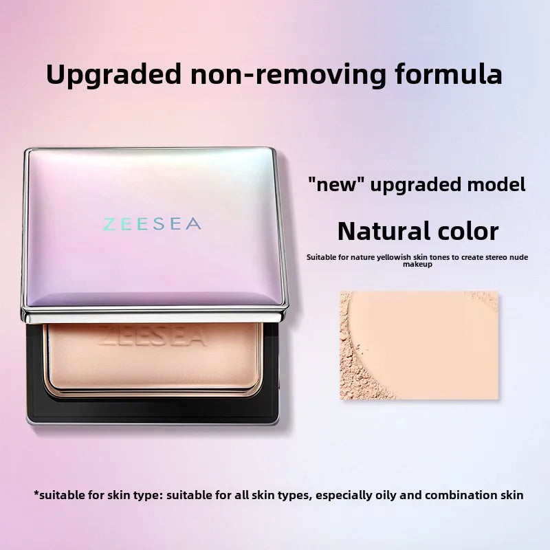 ZEESEA Pressed Mineral Makeup Natural Powder Foundation with Finishing Powder Medium to Full Coverage Vegan Friendly