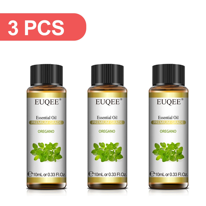 EUQEE 3PCS 10ml Pure Plant Essential Aromatherapy Oils Sandalwood Cedarwood Citronella Cinnamon Aroma for Humidifiers Diffusers