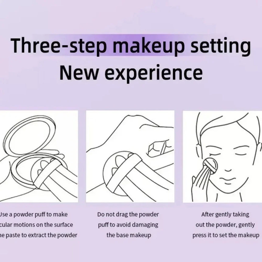 Violet Cream Setting Cream To Powder Skin-friendly Skin Natural Face Long Lasting Oil-controlling Contouring Powder Cosmetics