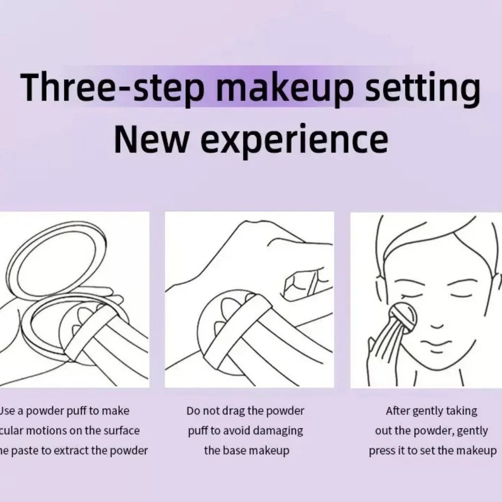 Violet Cream Setting Cream To Powder Skin-friendly Skin Natural Face Long Lasting Oil-controlling Contouring Powder Cosmetics