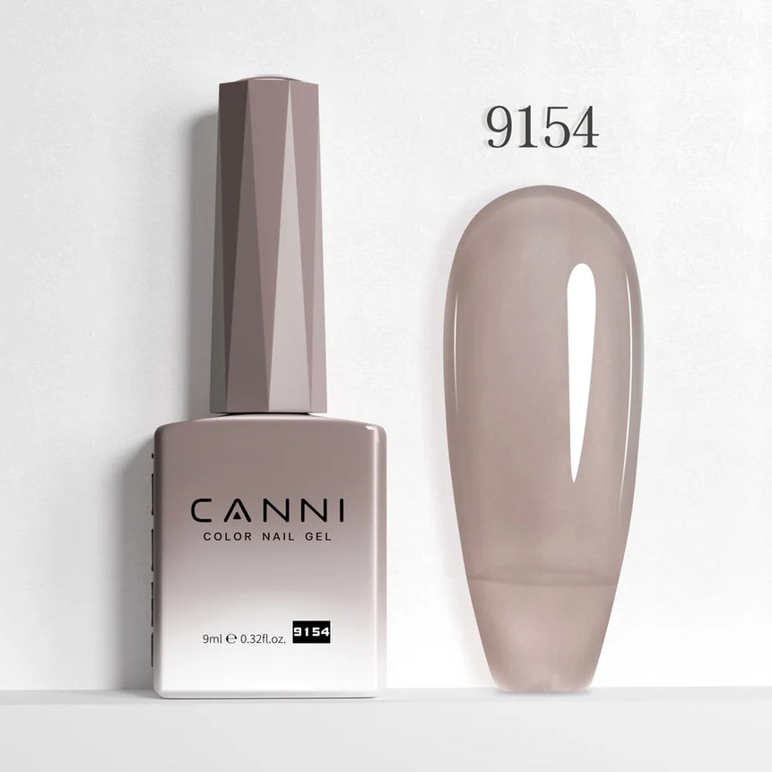 CANNI 9ml Nail Gel Polish HEMA TPO FREE Transparent Jelly Color Nude Pink French SoakOff UV LED Varnish Lacquer Milky White DIY