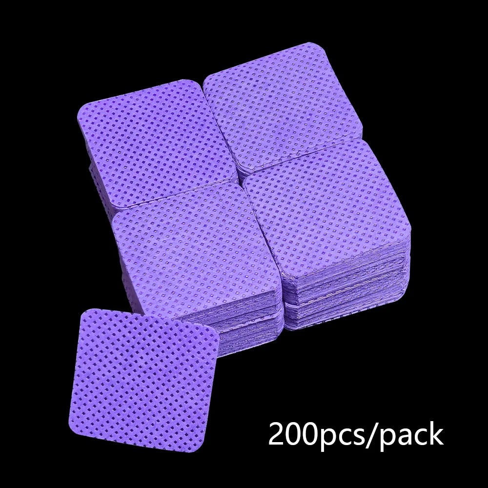 Lint Free Nail Wipes Nail Polish Remover Eyelash Extension Glue Cleaning Wipes Absorbent Soft Removal Tool for Nail Art