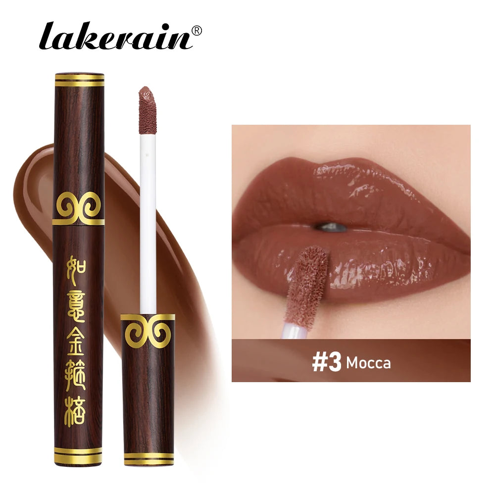 Lakerain Matte Velvet Lip Gloss Waterproof Liquid Lipstick Nude Lips Tint Mud Non-sticky Long Lasting High Shine Lip Glosses