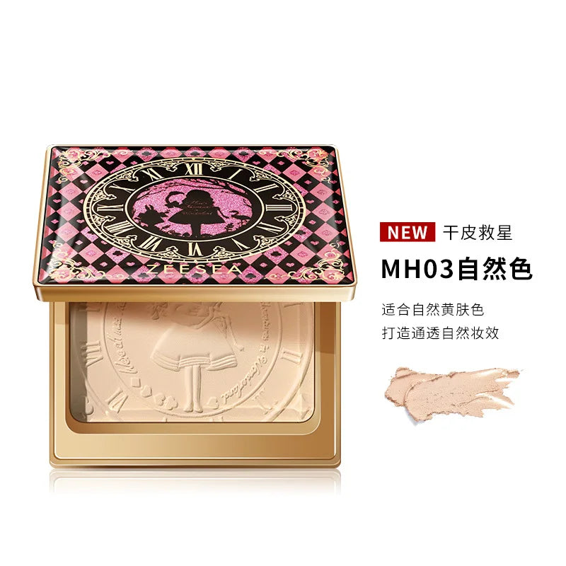 ZEESEA Compact Foundation Powder Natural Light Coverage Matte Soft Waterproof Oil Control Powder