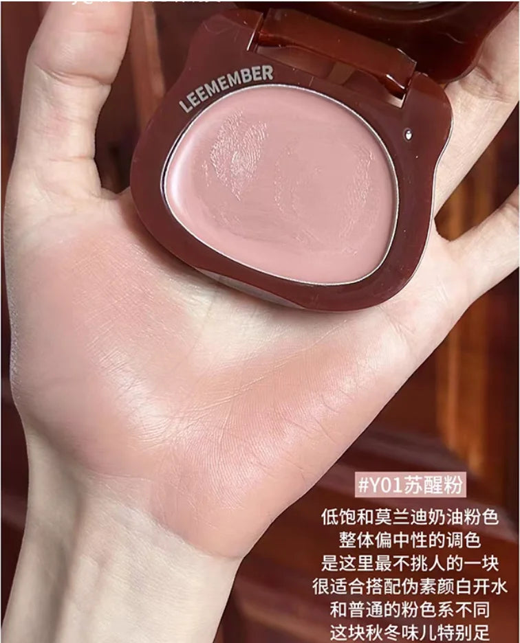 LEEMEMBER Satin Finish Multi Purpose Powder 5g Summer Edition Color Blush Monochrome Pearlescent Makeup Cosmetics