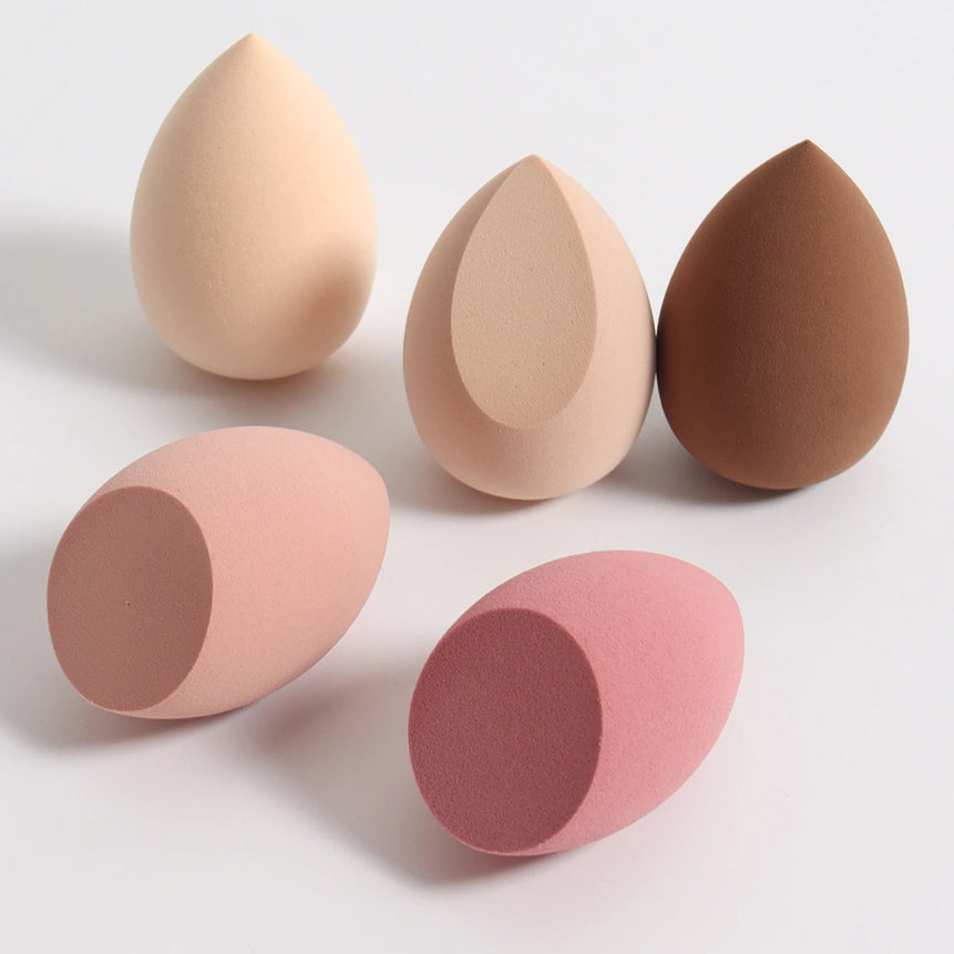 5 Bags of Beauty Eggs Makeup Sponge (Beauty Egg), Foundation Make-Up Mixed Beauty Sponge, Flawless Liquid, Cream and Powder, Mu