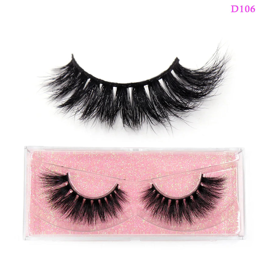 LEHUAMAO 3D Mink Lashes Makeup Eyelashes Fluffy Natural long fake lashes Full stripe reusable False Eyelash Extension 1 Pair