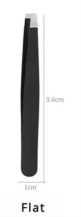 Professional Stainless Steel Precision Tweezer - Slant Tip Hair Plucker for Easy Grooming, Eyebrows & Beardfor-Prtable and Comfo