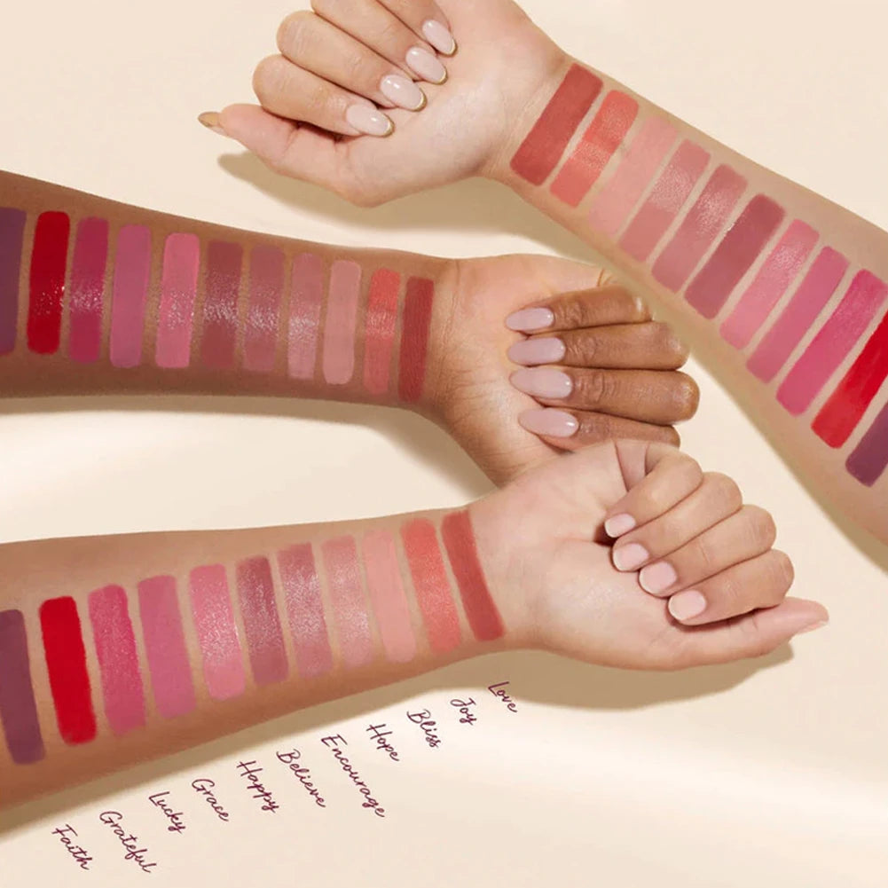 11 Color Matte Liquid Powder Blusher, Lip and Cheek Dual-Use Powder Blusher, Low Saturation, Natural Moisturizing Facial Makeup
