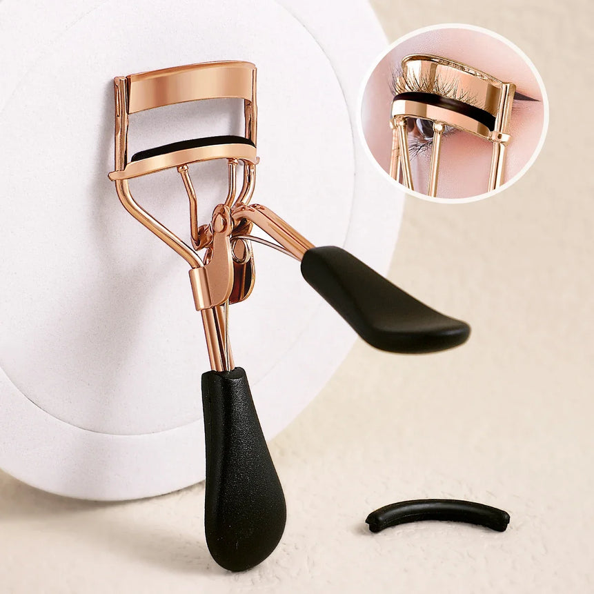 with 15 Silicone Pads and Stainless Steel Eyelash Curler Portable Eyelash Curler, Used for Eyelash Extension and Curling Tools