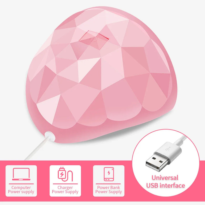 LULAA 54W USB Cabin UV LED Nail Gel Led Lamp for Nails Accessories Professional Material Nail Drying Lamp for All Manicure
