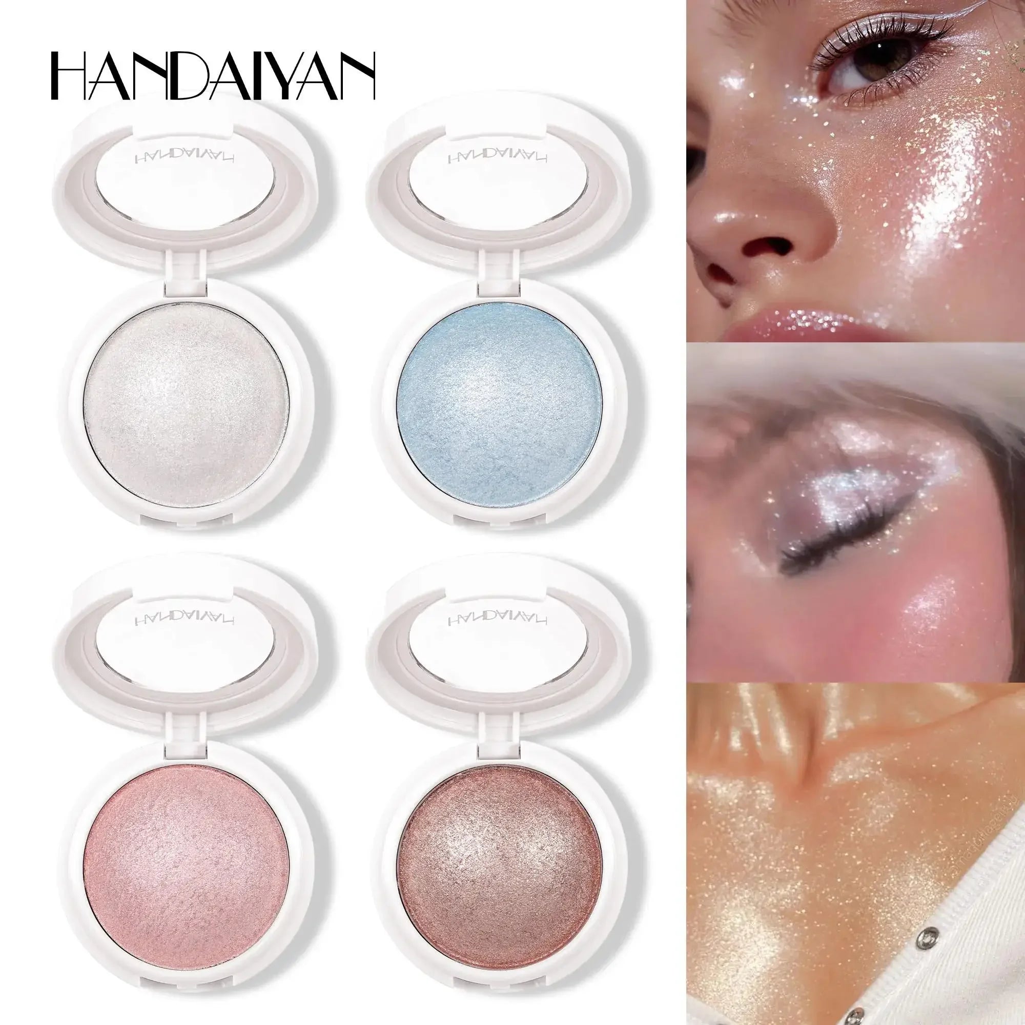 Single Color Highlighter Long Lasting Shimmer Radiance Sparkling Contour Brighten Chromatic Makeup Creamy Finish