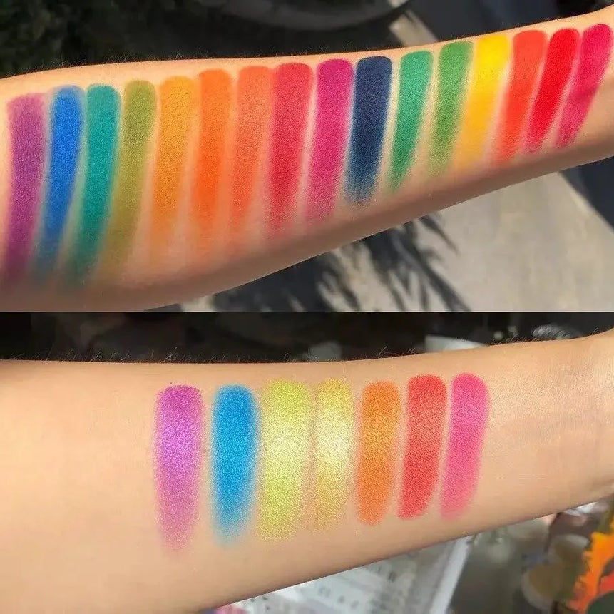 BEAUTY GLAZED 39 Color Rainbow Eyeshadow Palette Long lasting Neon Glitter Eye Shadow Pallete Eye Makeup Cosmetics
