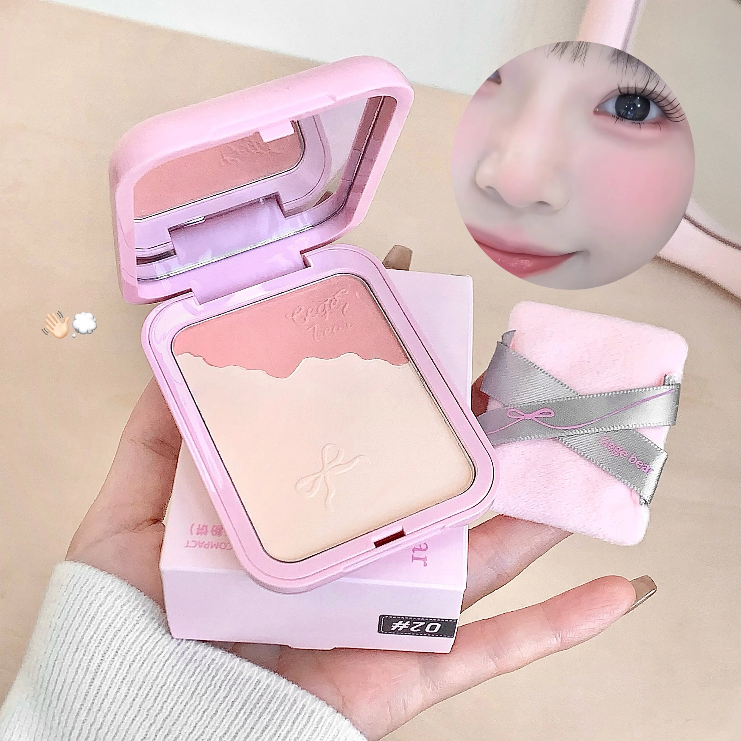 Milk Peach Pink Blush Palette Setting Powder Makeup Waterproof Oil Control Natural Matte Brighten Rouge Blusher Korean Makeup