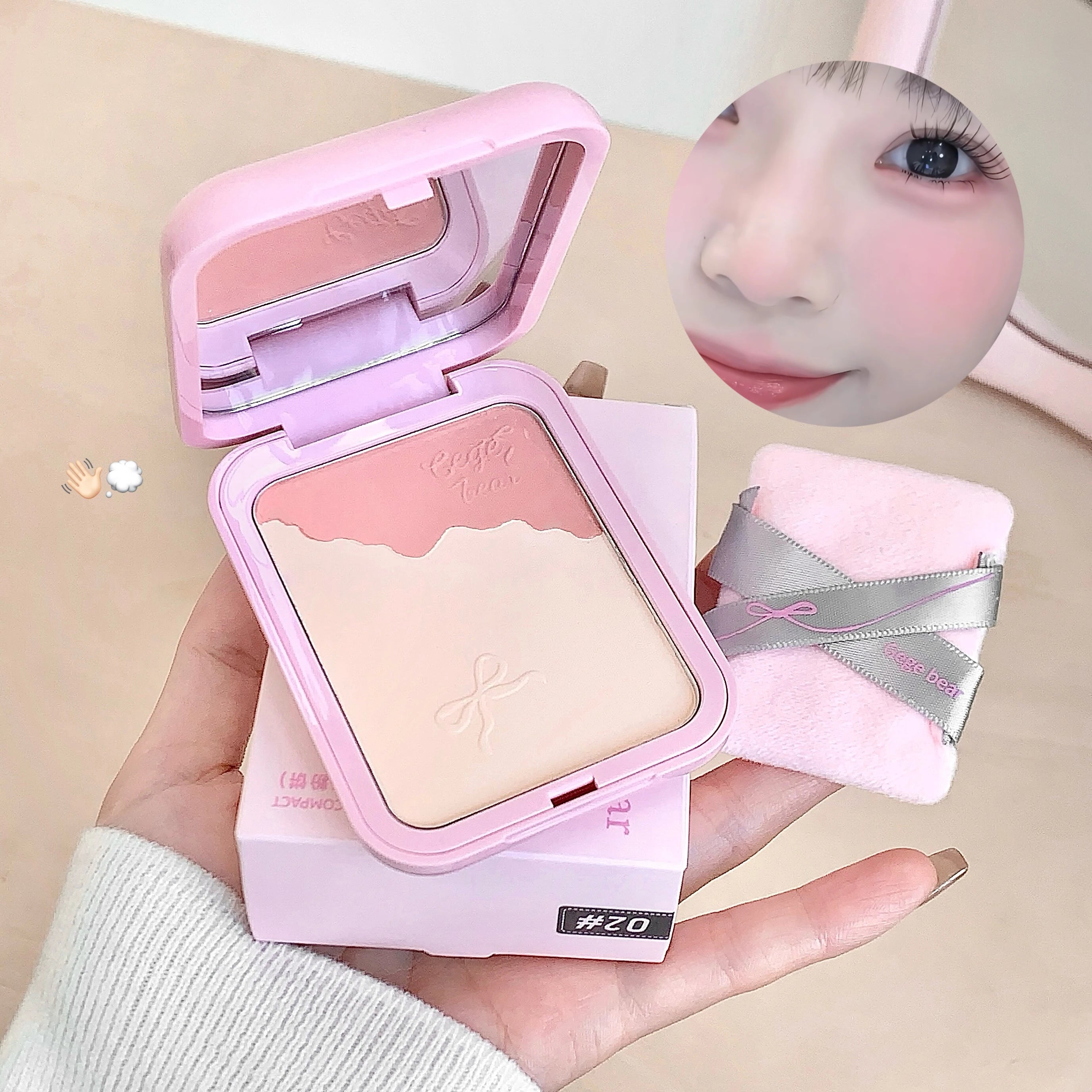 Milk Peach Pink Blush Palette Setting Powder Makeup Waterproof Oil Control Natural Matte Brighten Rouge Blusher Korean Makeup