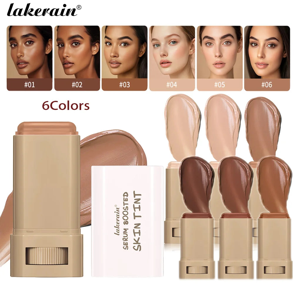 Skin Tint Stick Waterproof Nourishing Solid Tinted Serum Foundation Skin Tint Balm Face Tinted Face  Stick Makeup