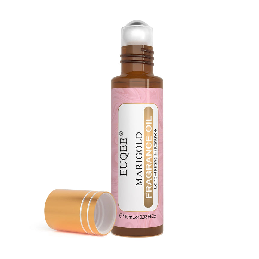 EUQEE 10ml Roll-On Fragrance Oil for Skin Sea Breeze White Musk Coconut & Vanilla Bubble Gum Green Tea Long Lasting Scent