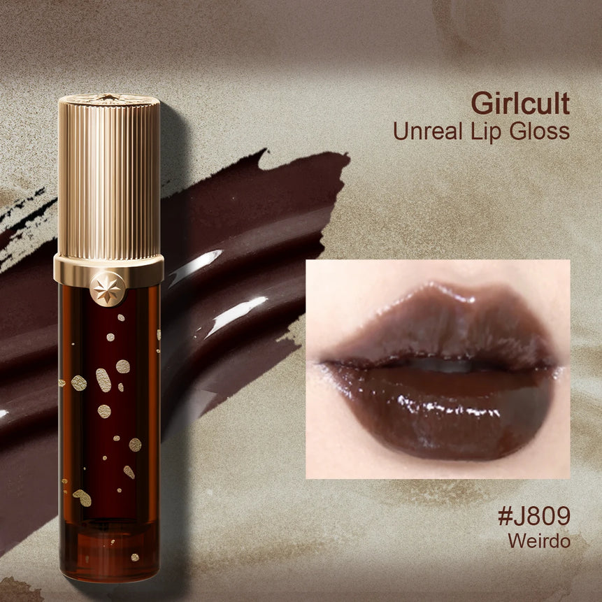 Girlcult Unreal Lip Gloss,Ethereal Water Gloss,Plumping Effect,Illusion Plumping,Non-Sticky,High Shine,Water Gloss,Holiday Gift