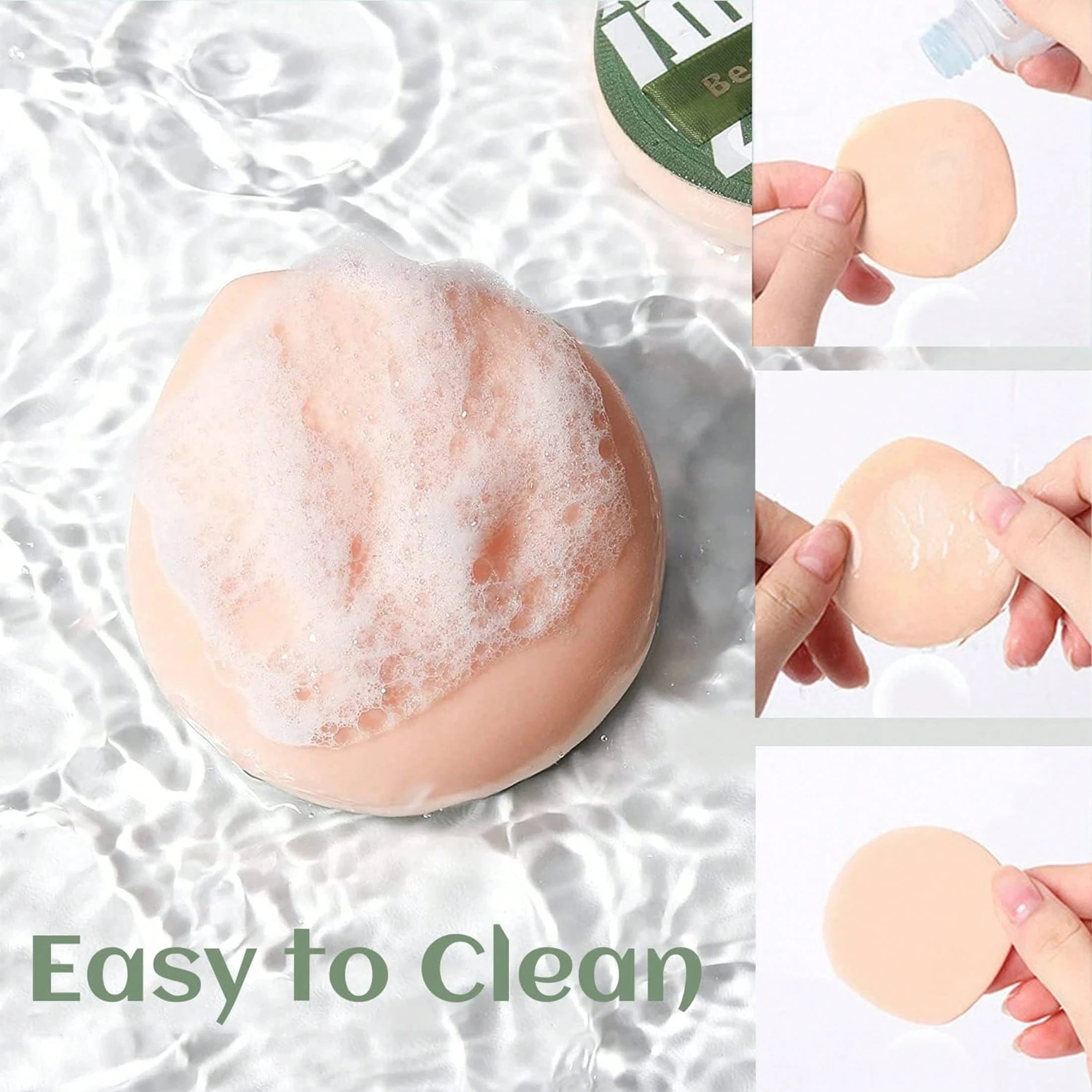 10/20Pcs Large Makeup Sponge, Super Soft Drop Shape Makeup Powder Puffs, Wet Dry Makeup Sponge -Quickly Apply Makeup