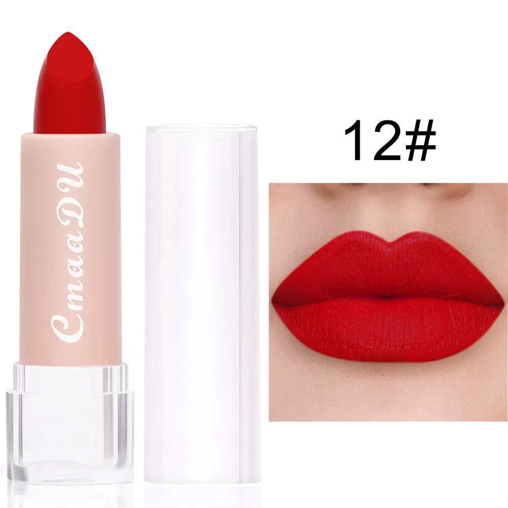 15 Colors Matte Lipstick 24 Hours Water Resistant Lipsticks Lip tint korean Makeup For Women Beauty Lip Stain Cheap Small Makeup